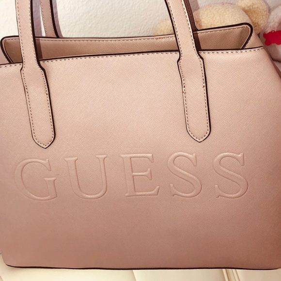 GUESS Signature Bag Dusty mauve - Picture 3 of 5